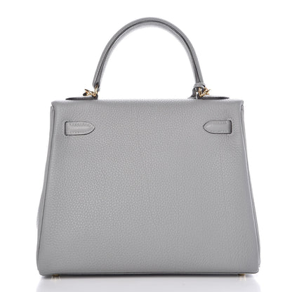 Hermes Togo Kelly Retourne 25 Gris Mouette 4 of 35