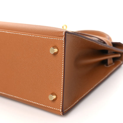 Hermes Epsom Kelly Sellier 28 Gold 10 of 11