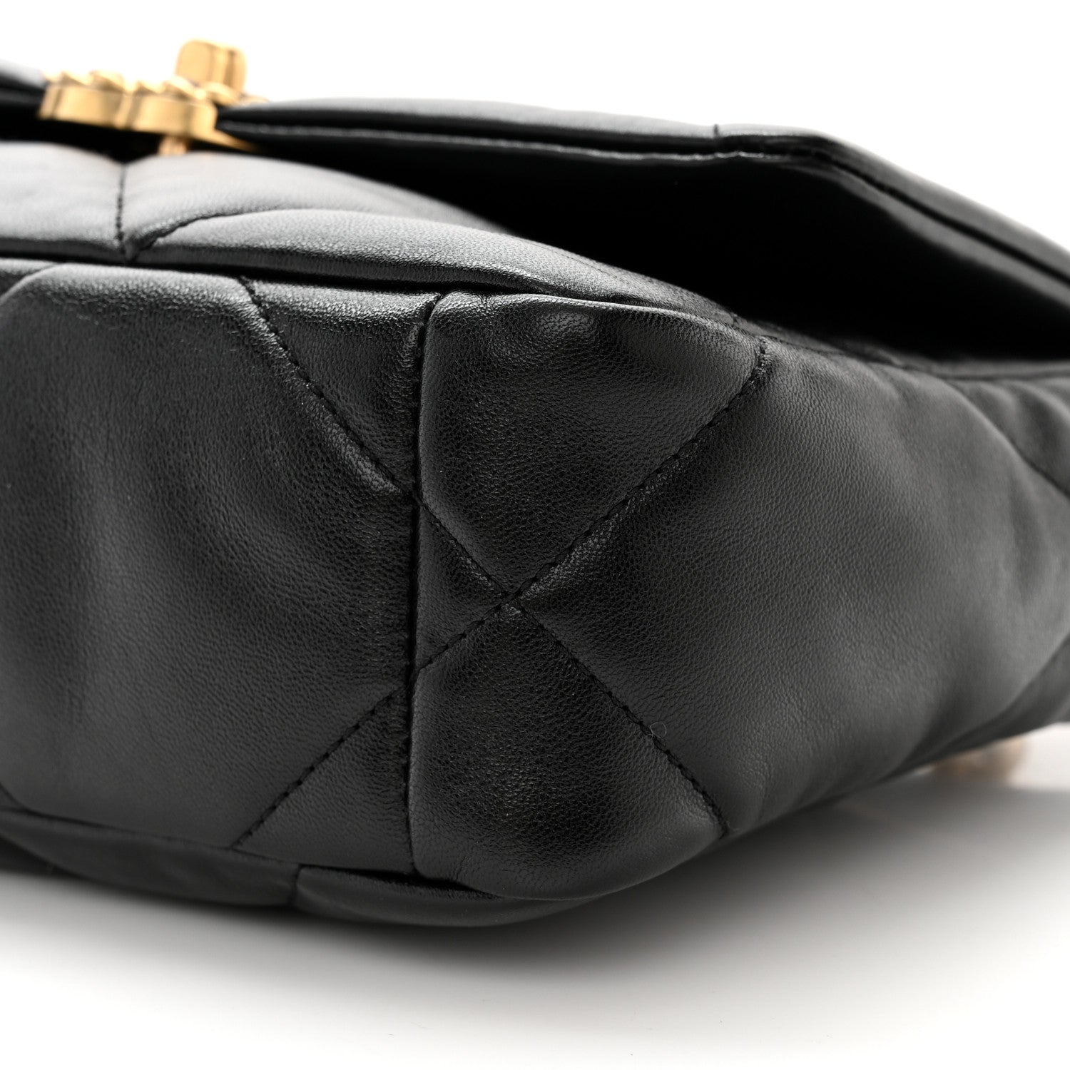Chanel Lambskin Quilted Medium Chanel 19 Flap Black 10 of 11