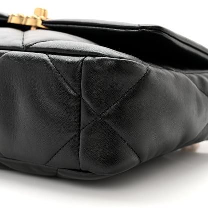 Chanel Lambskin Quilted Medium Chanel 19 Flap Black 10 of 11
