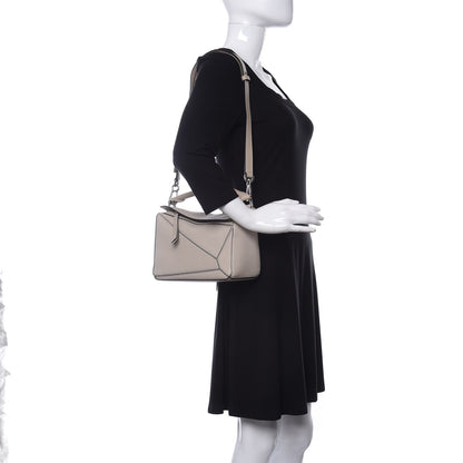 Loewe Calfskin Small Puzzle Bag Light Oat 2 of 11