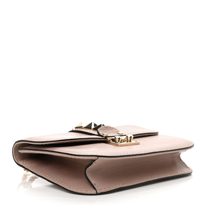 Valentino Garavani Vitello Small Glam Lock Rockstud Flap Poudre 4 of 12