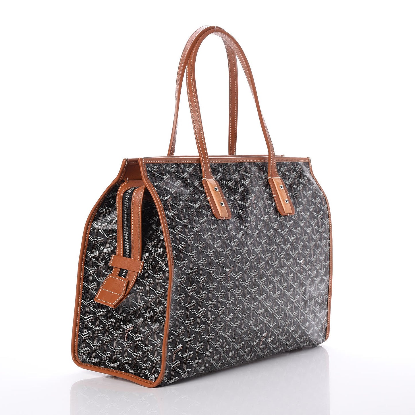 Goyardine Marquises Tote Black Gold