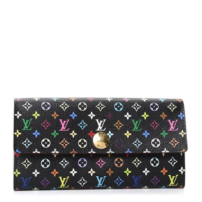 Louis Vuitton Monogram Multicolor Sarah Wallet Black Grenade 1 of 7