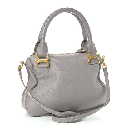 Chloe Calfskin Small Marcie Satchel Motty Grey 2 of 8