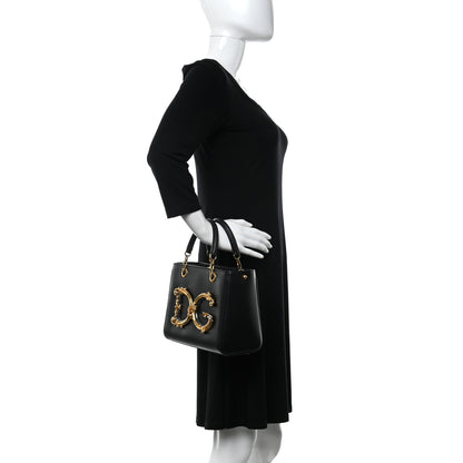 Dolce & Gabbana Nappa Large DG Girls Tote Black 2 of 10