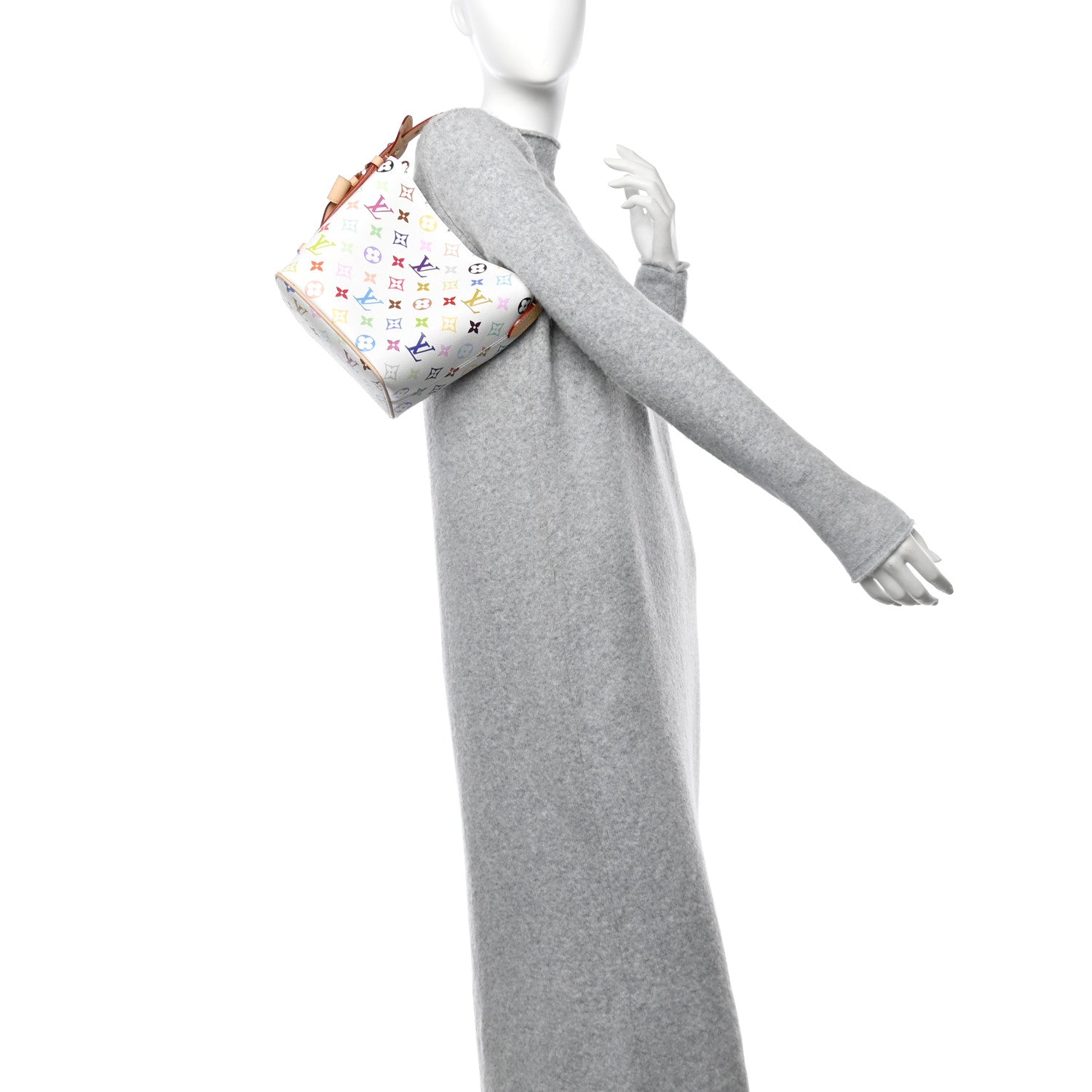 ★mama★Louis Vuitton 36サイズ ホワイト ワンピース Louis Vuitton LV X TM Monogram Multicolor All In BB White 1670792