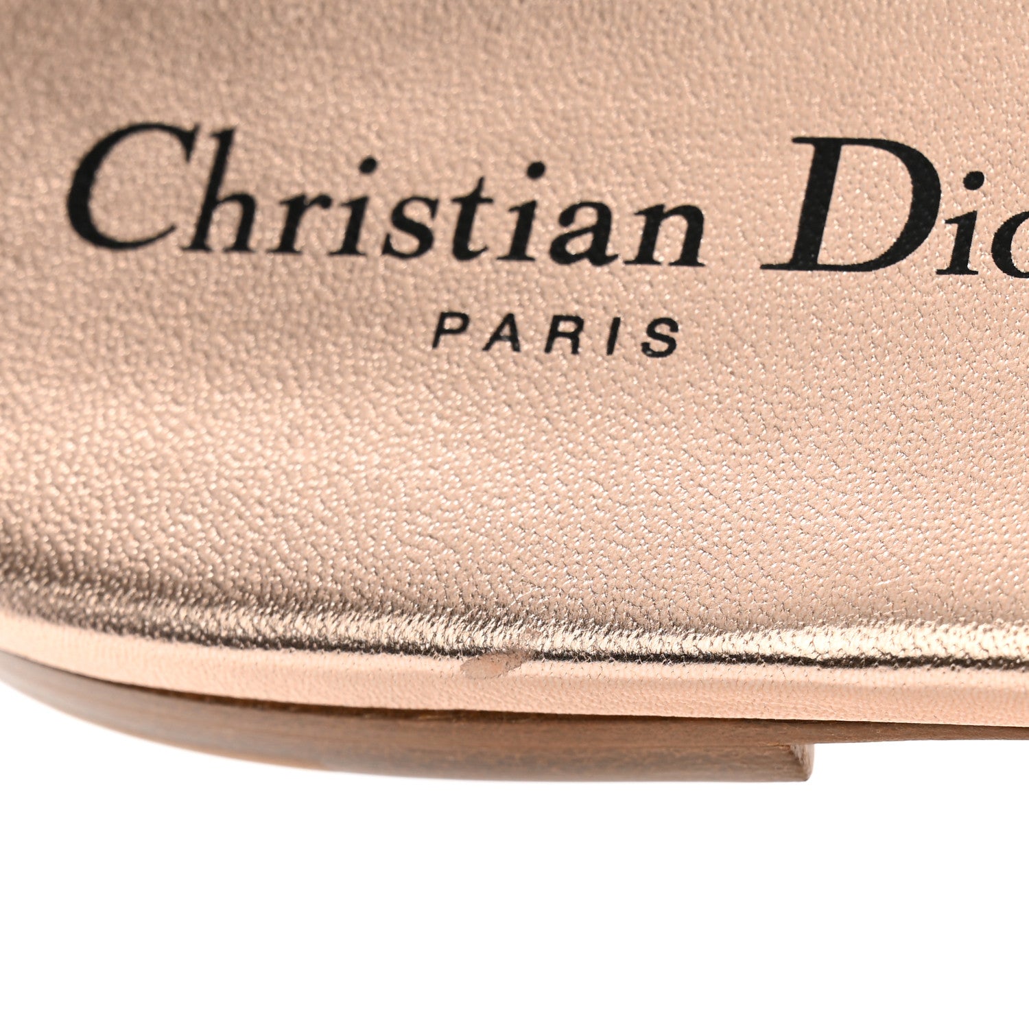 Christian Dior Cotton Laminated Calfskin Strass Embroidered Dway Slide Sandals 37.5 Rose Des Vents 9 of 11