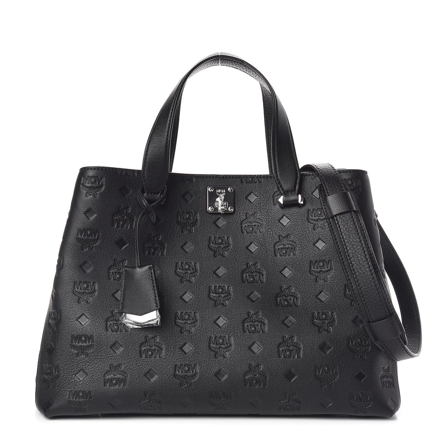 Calfskin Ottomar Monogram Large Essential Tote Black