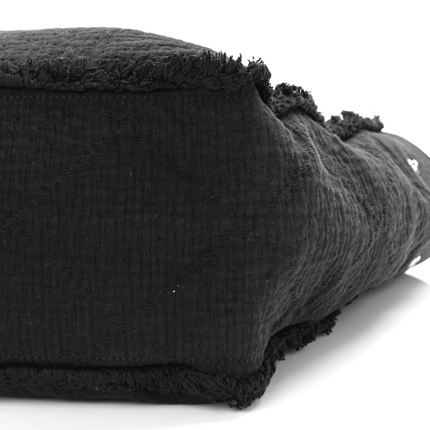 Canvas Extra Large Double Face Shopping Tote Black