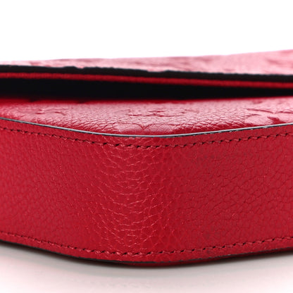 Louis Vuitton Empreinte Pochette Felicie Chain Wallet Scarlet 8 of 9