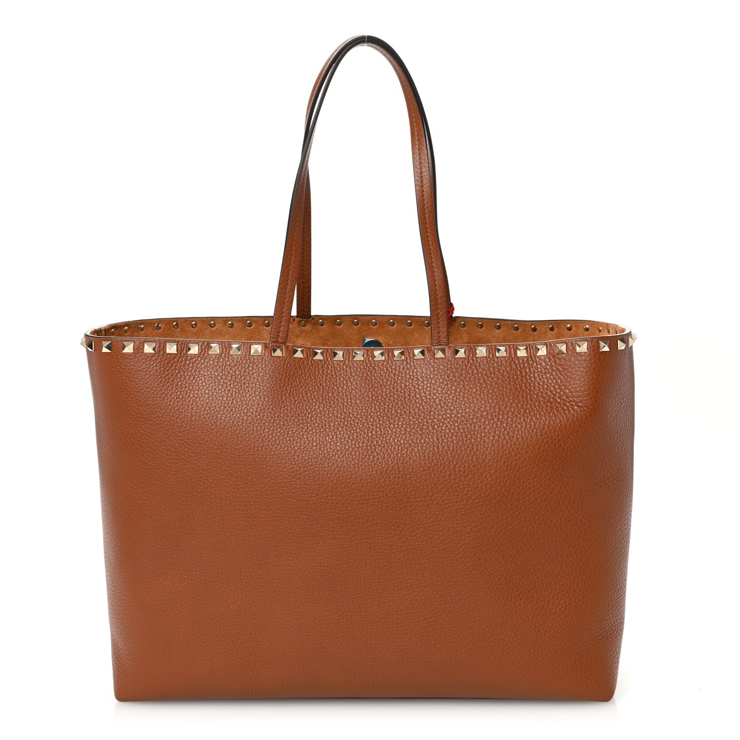 Valentino Garavani Grained Calfskin Rockstud Shoulder Tote Selleria 1 of 10