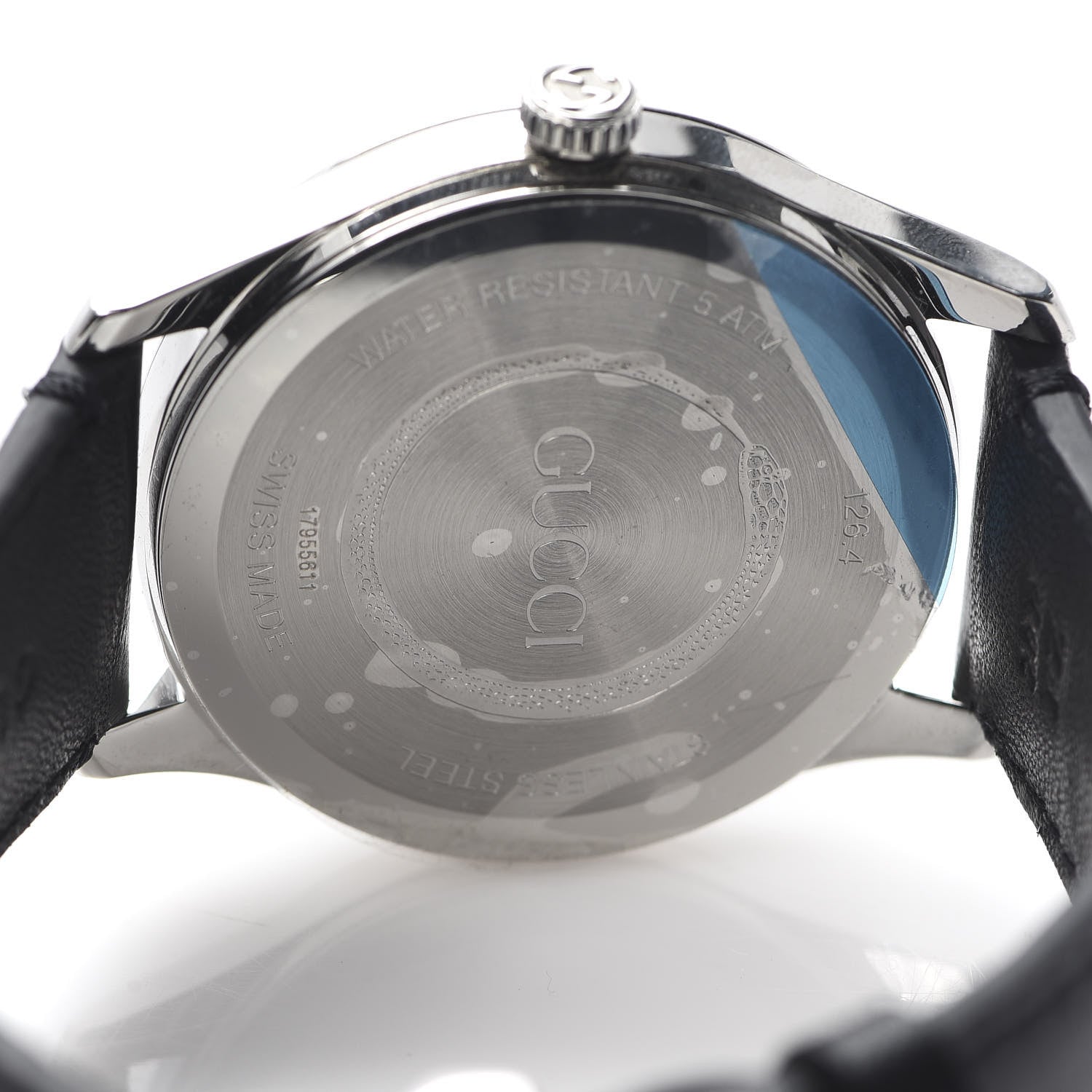 Gucci Stainless Steel Calfskin 38mm G-Timeless Snake Quartz Watch 5 of 6