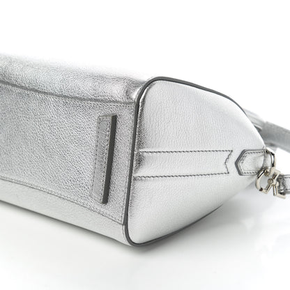 Givenchy Metallic Sugar Goatskin Mini Antigona Silver 7 of 10