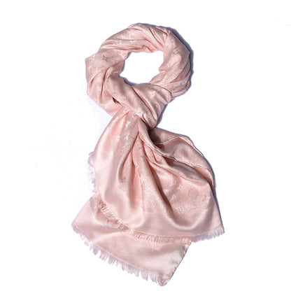 Louis Vuitton Silk Monogram Shimmer Stole Rose Poudre 1 of 6