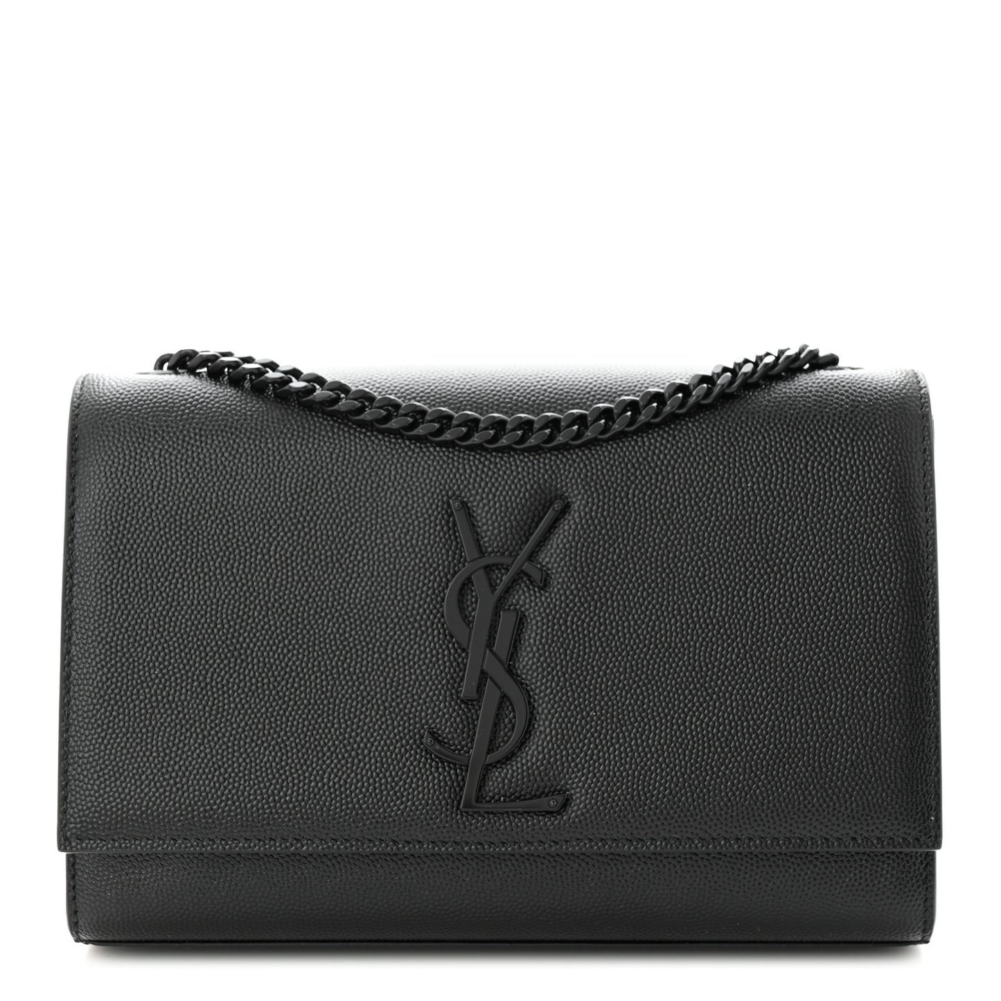 Grain De Poudre Small Monogram Monochrome Kate Satchel Black