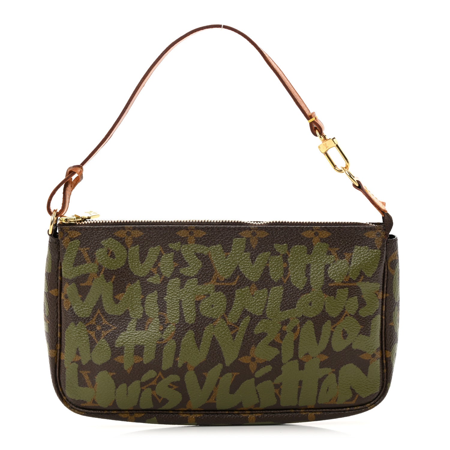 Louis Vuitton Monogram Graffiti Pochette Accessories Kaki 1 of 13