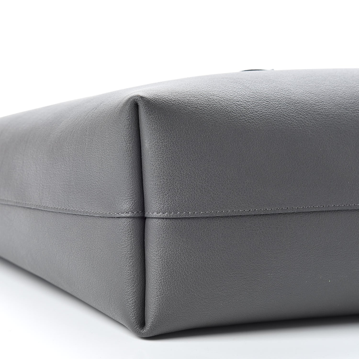 Saint Laurent Calfskin Large Shopping Tote Dark Grey 10 of 11