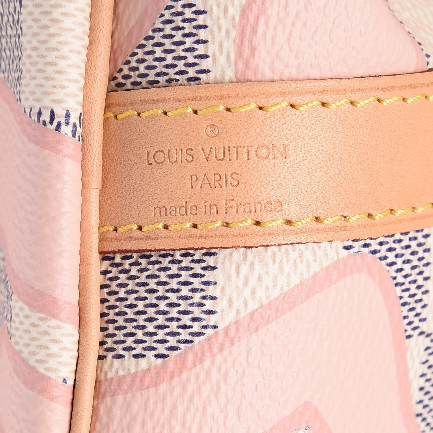 Louis Vuitton Damier Azur Tahitienne Speedy Bandouliere 30 Rose Ballerine 6 of 8