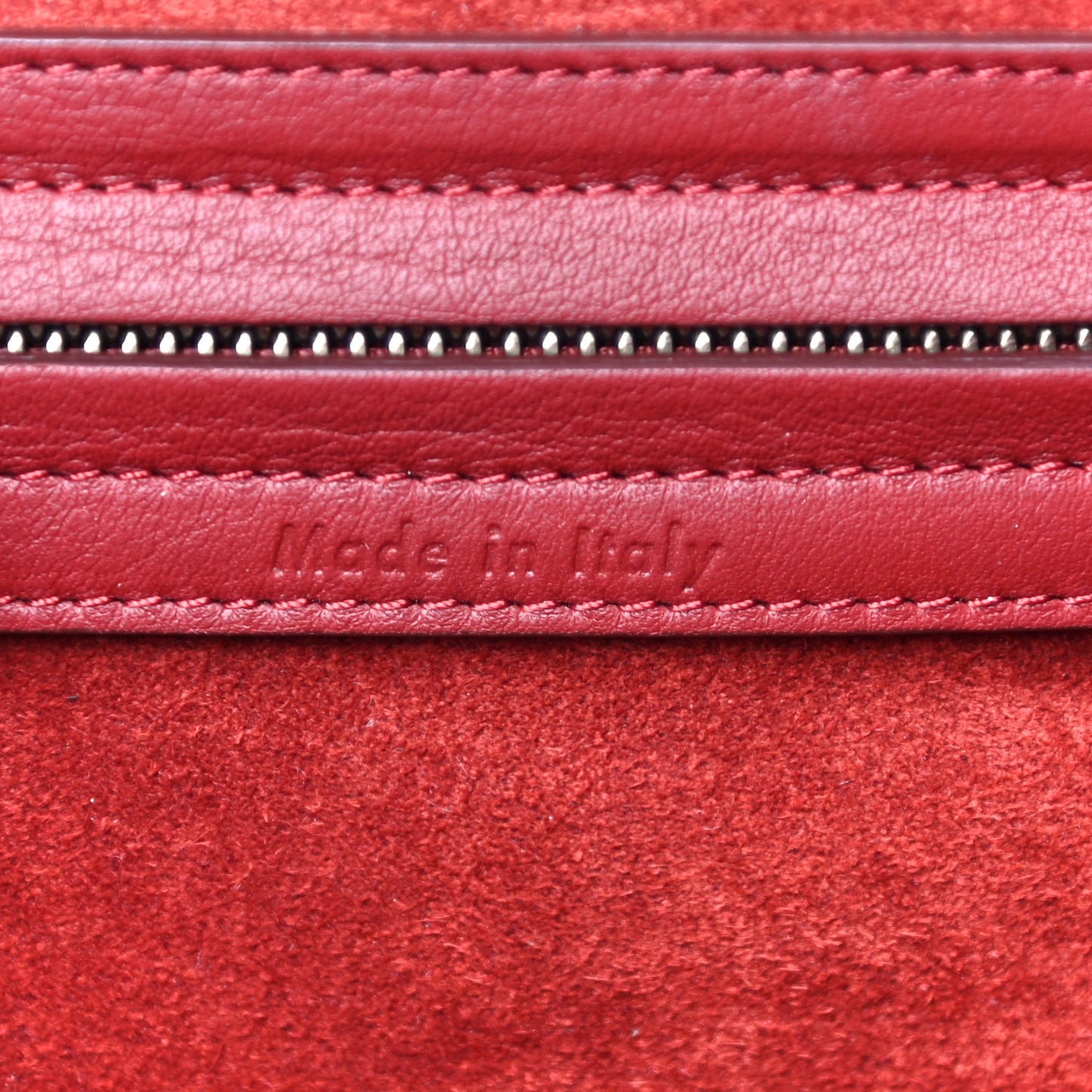 Supple Calfskin Medium Phantom Luggage Red