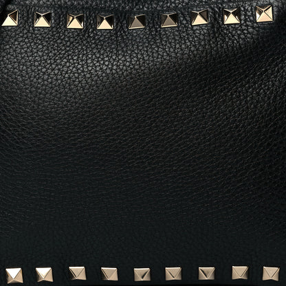 Valentino Garavani Pebbled Calfskin Rockstud Camera Crossbody Bag Black 8 of 10