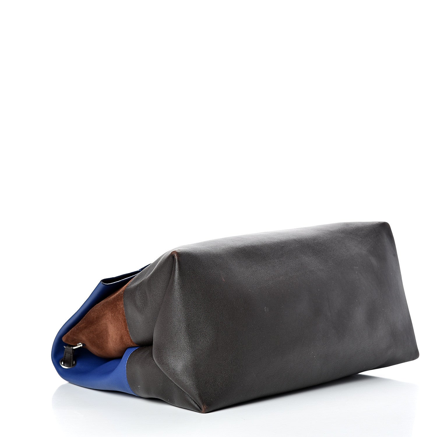 Celine Calfskin Suede All Soft Shoulder Bag Indigo 3 of 16