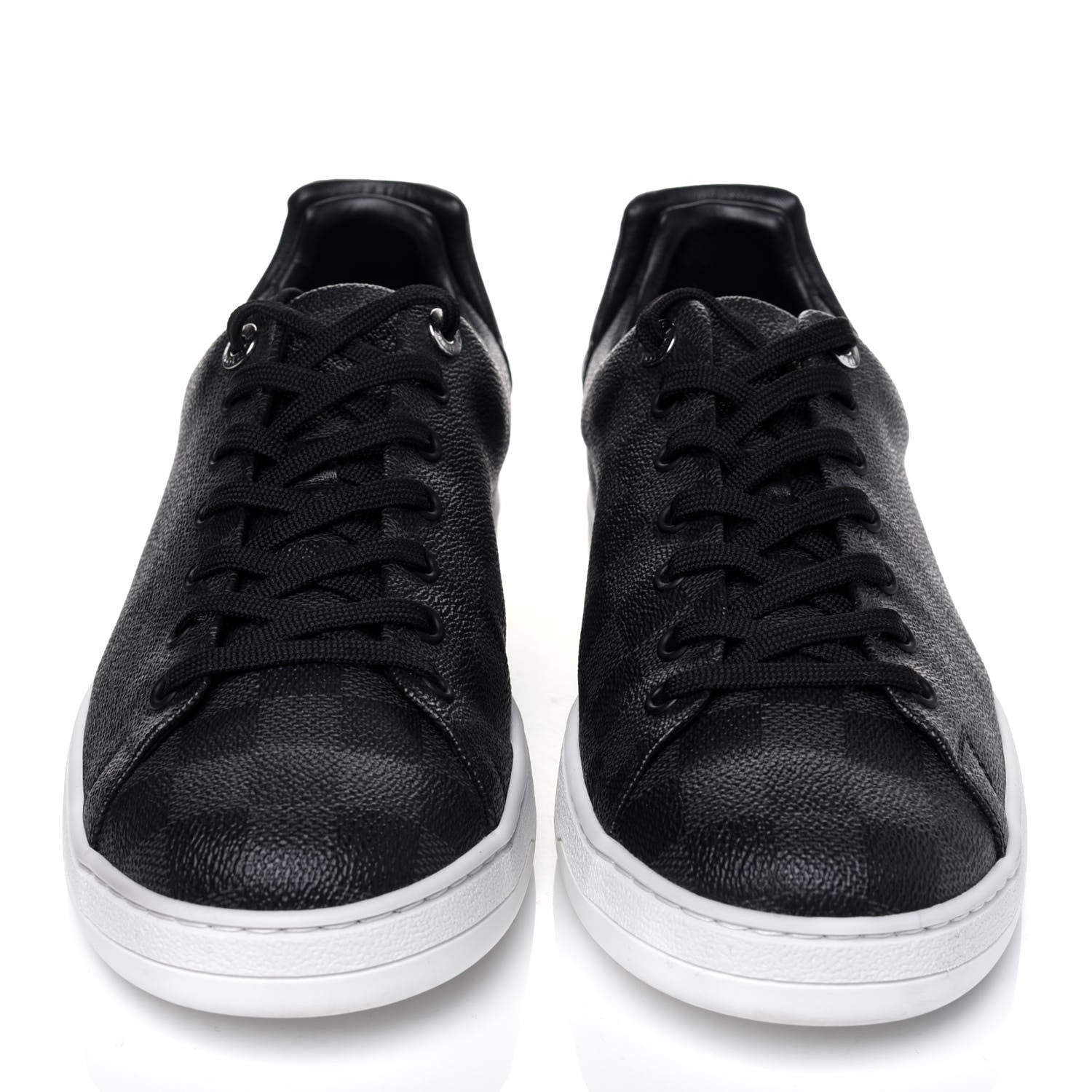 Louis Vuitton Calfskin Damier Graphite Frontrow Sneakers 8 2 of 13