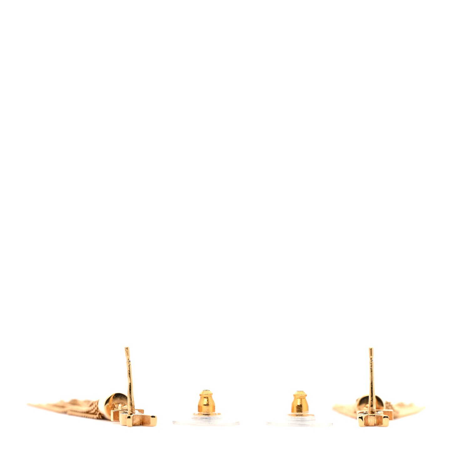 Metal Monogram Loulou Tassel Earrings Gold
