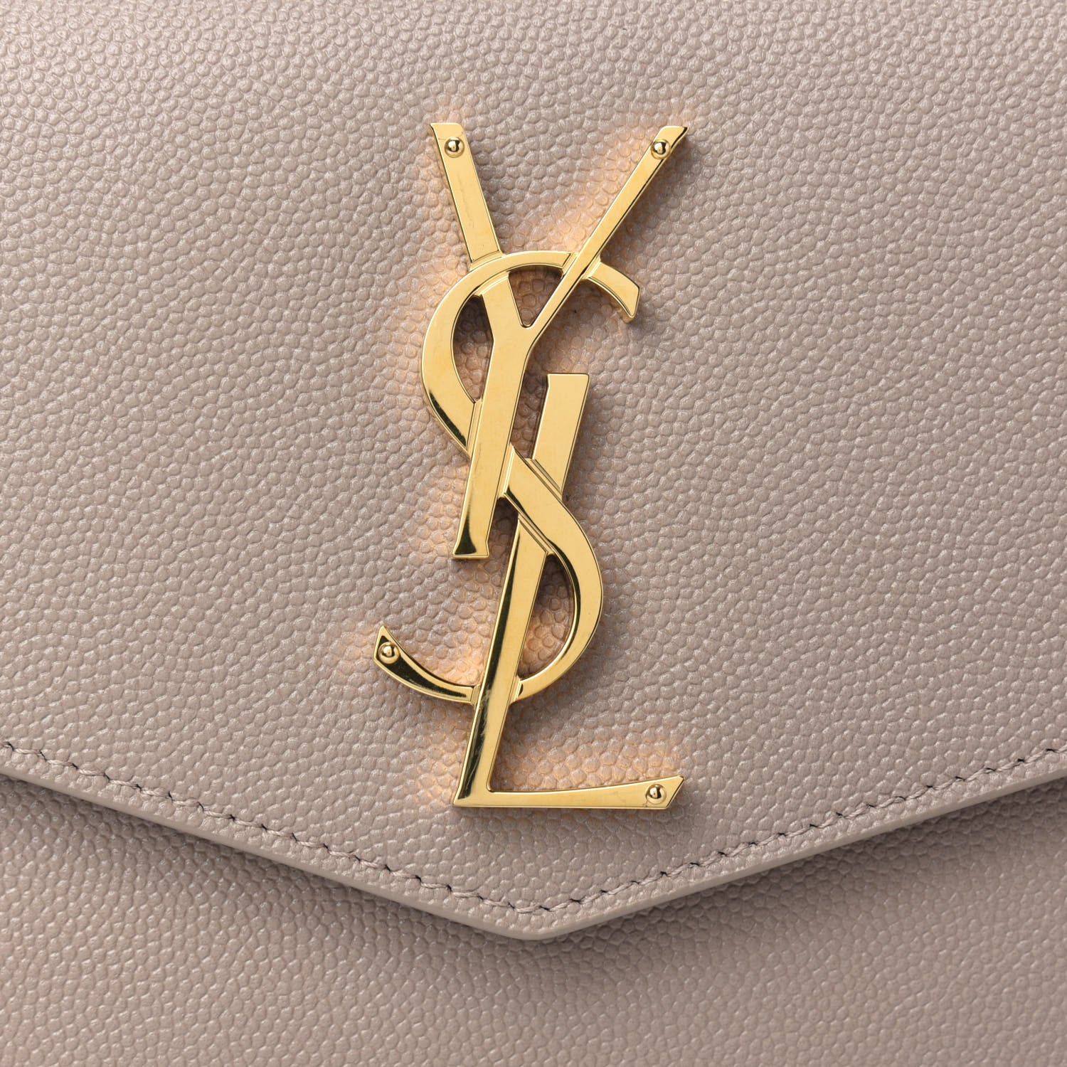 Saint Laurent Grain De Poudre Uptown Pouch Dark Beige 9 of 9