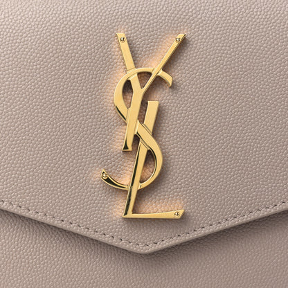 Saint Laurent Grain De Poudre Uptown Pouch Dark Beige 9 of 9