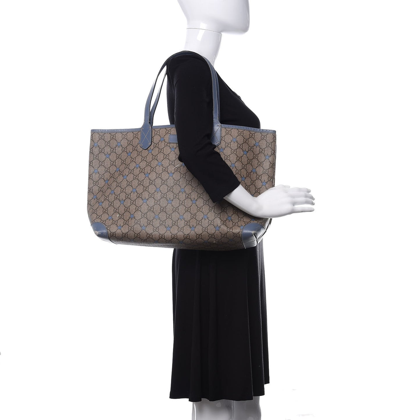 GG Supreme Stars Tote Blue