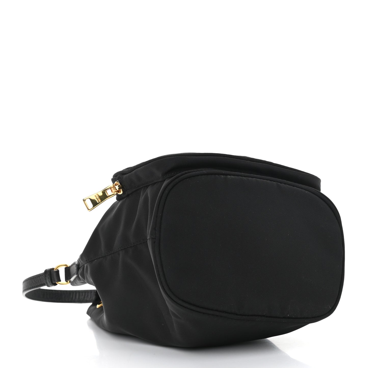 Re-Nylon Duet Drawstring Shoulder Bag Black