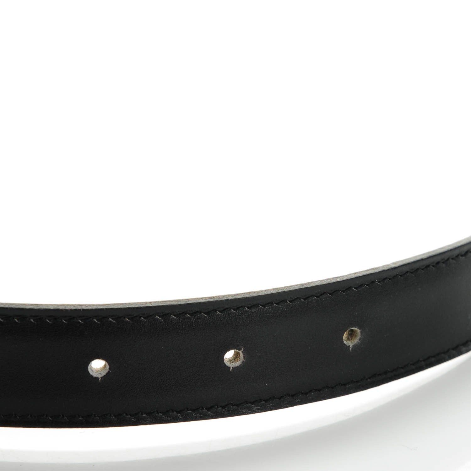 Hermes Box Courchevel 24mm Constance H Belt 80 Black Gold 3 of 6