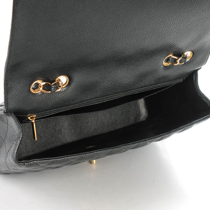 Chanel Caviar Quilted Jumbo Single Flap Black 6 of 8