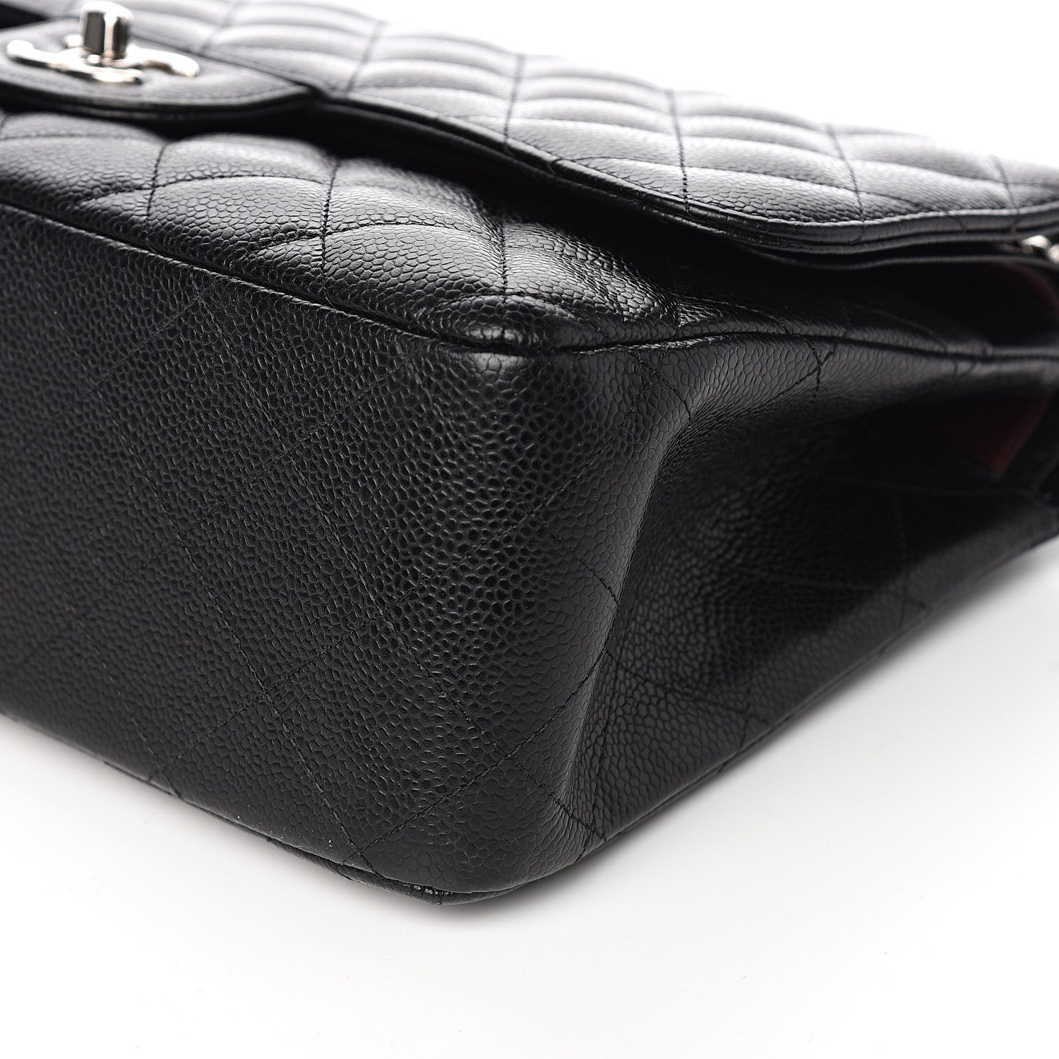 Chanel Caviar Quilted Jumbo Double Flap Black 8 of 10