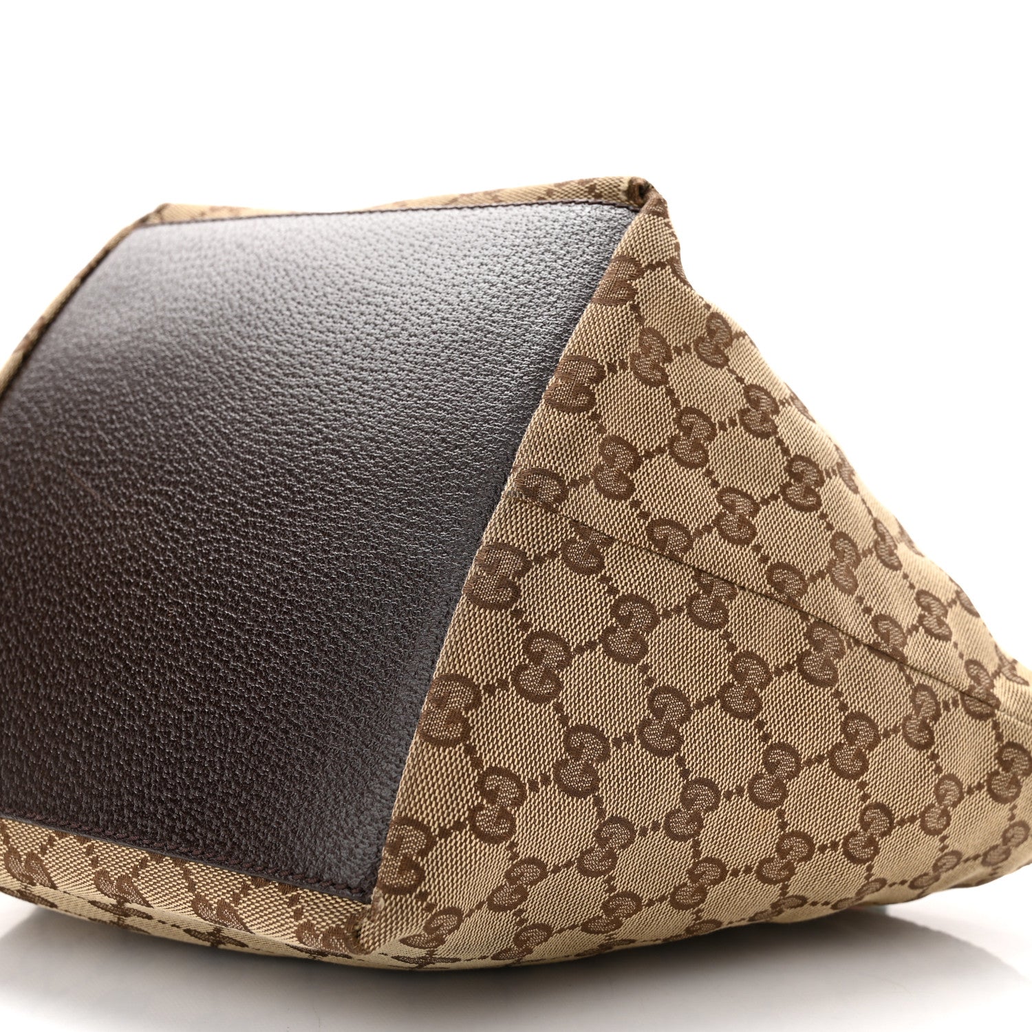 Gucci GG Monogram Small Web Handle Bucket Tote Dark Brown 10 of 10