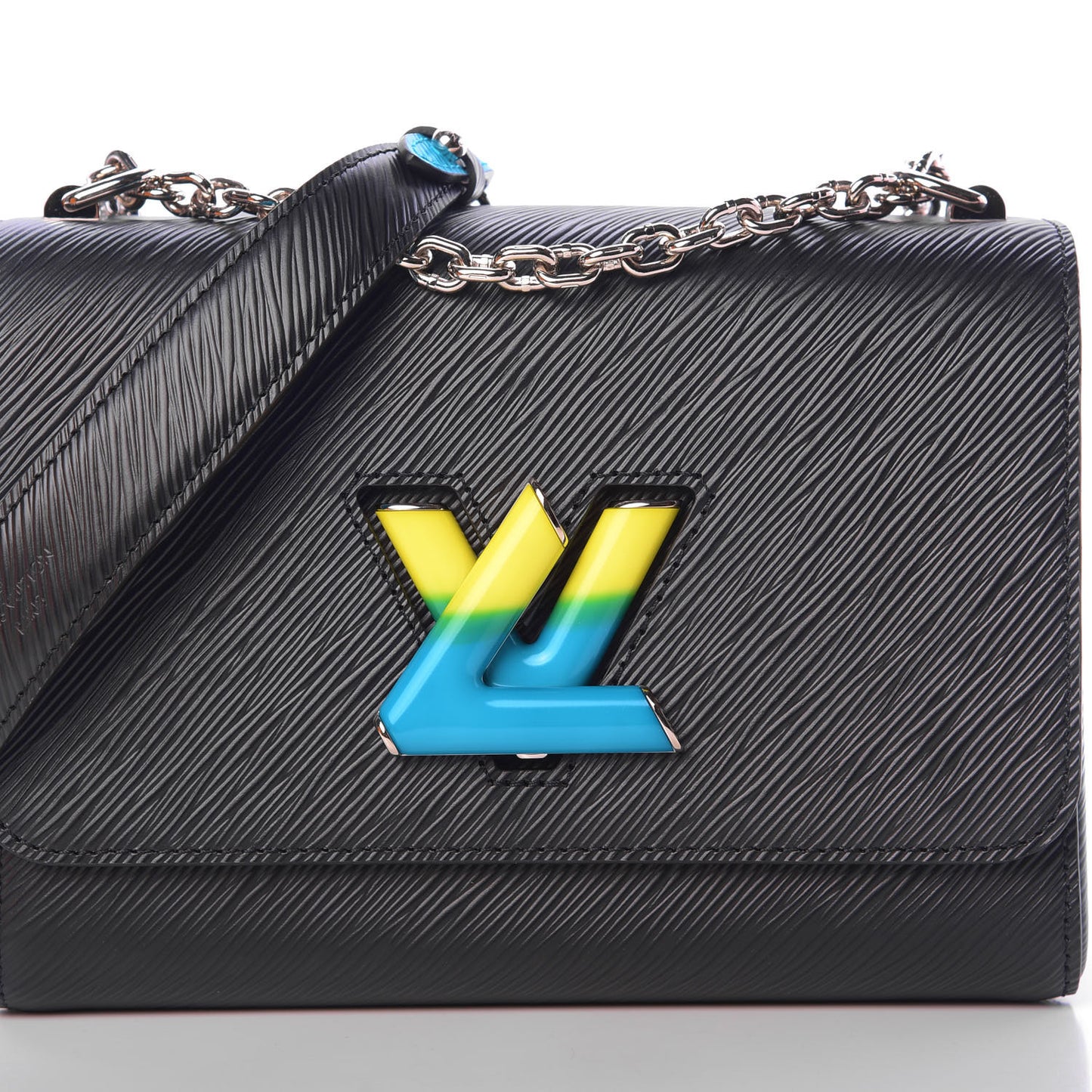 Epi Limited Edition Twist Shoulder Bag MM Black