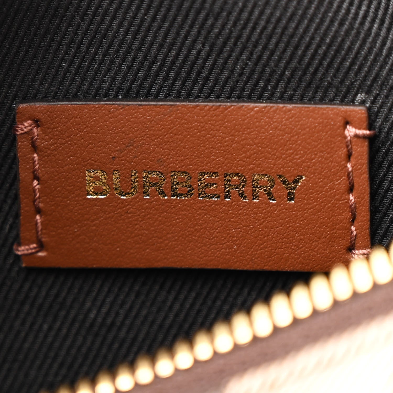 Burberry E-canvas Check Mini Bowling Bag Dark Birch Brown 6 of 10