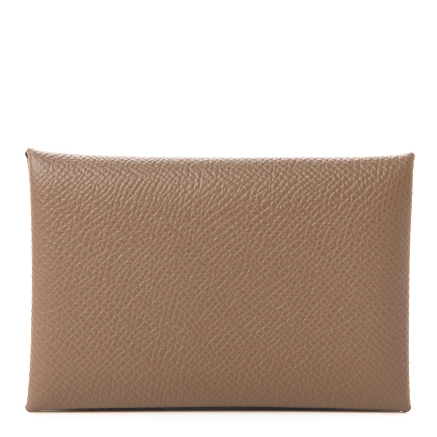 Hermes Epsom Calvi Card Case Etoupe 1 of 10