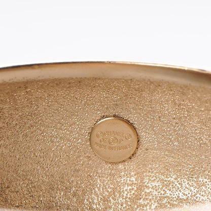Chanel Wide L'Elegence French Quote Bangle Gold 5 of 6