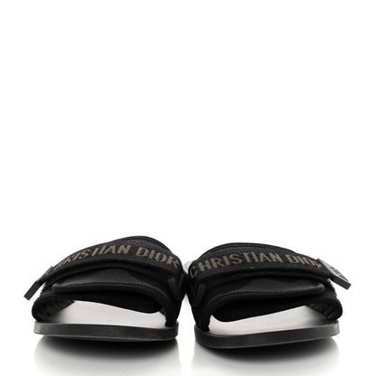 Christian Dior Technical Stretch Fabric Camouflage Dio(r)evolution Slide Sandals 37 Black Military 2 of 9