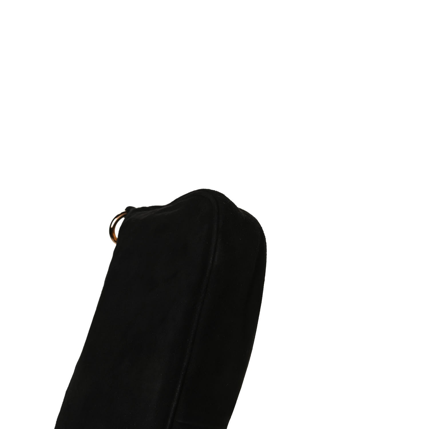 Prada Suede Box Shoulder Bag Black 8 of 15