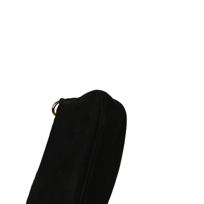 Prada Suede Box Shoulder Bag Black 8 of 15