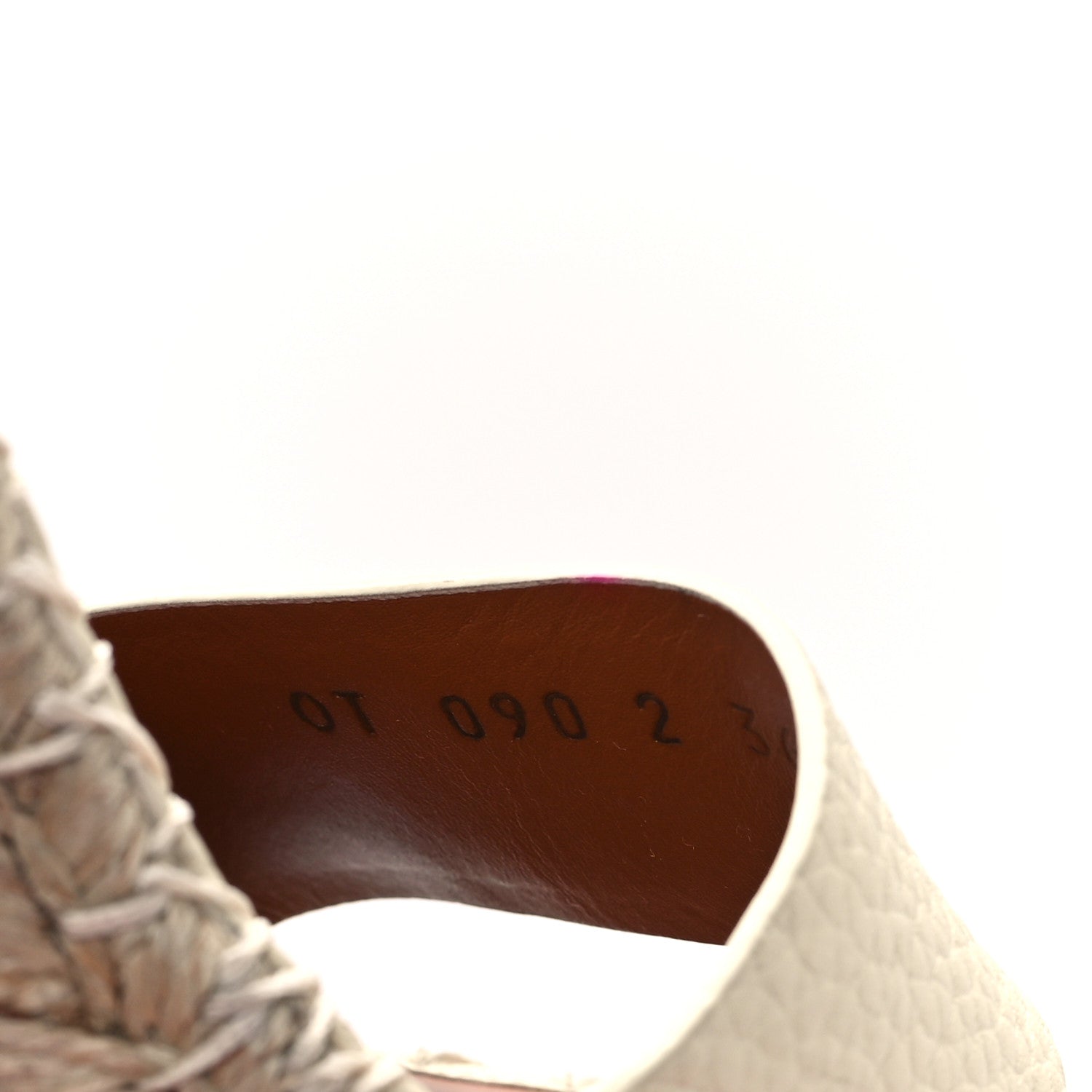 Valentino Garavani Grained Calfskin Rockstud Ankle Strap Espadrille Wedge Sandals 36 Light Ivory 9 of 10