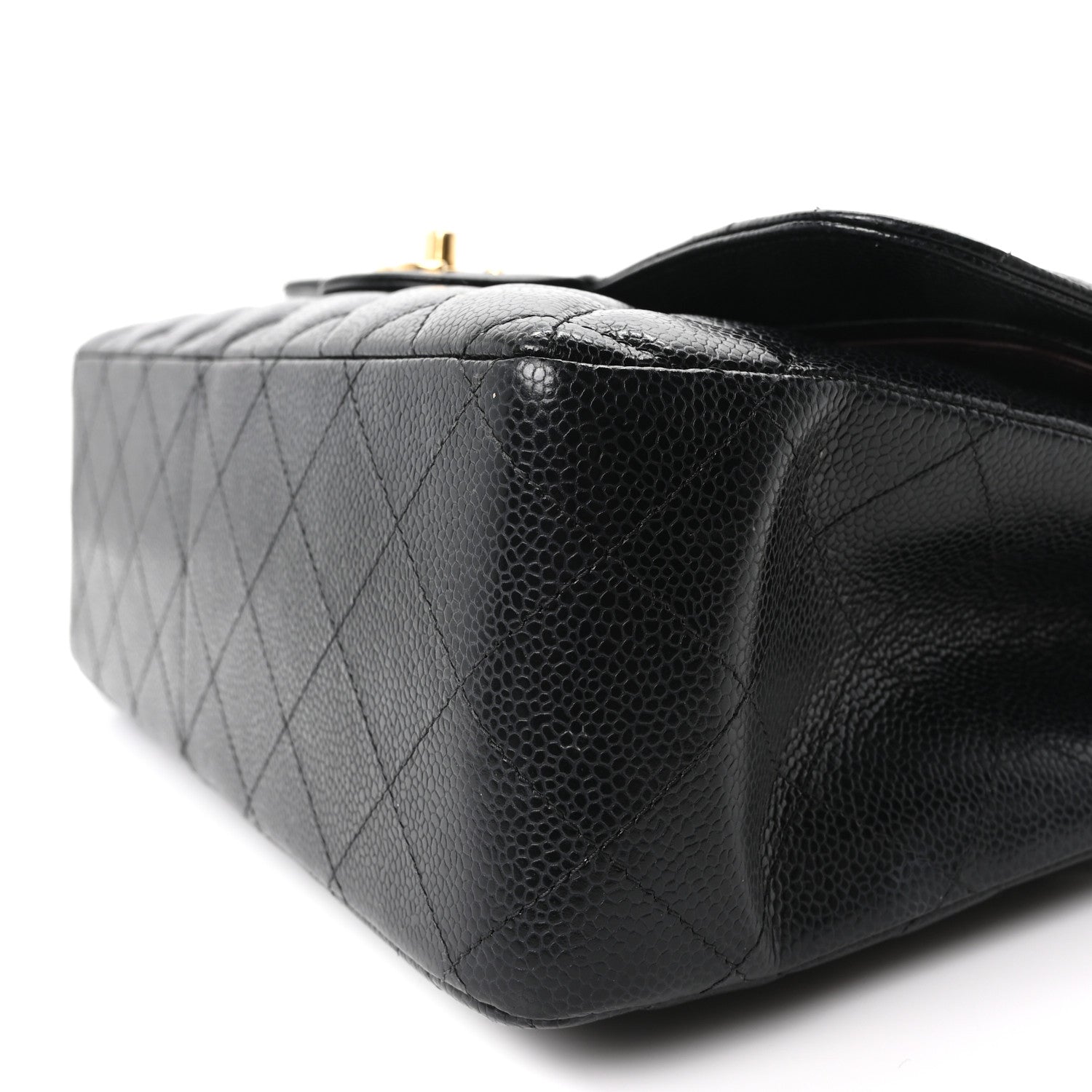 Chanel Caviar Quilted Jumbo Double Flap Black 10 of 11
