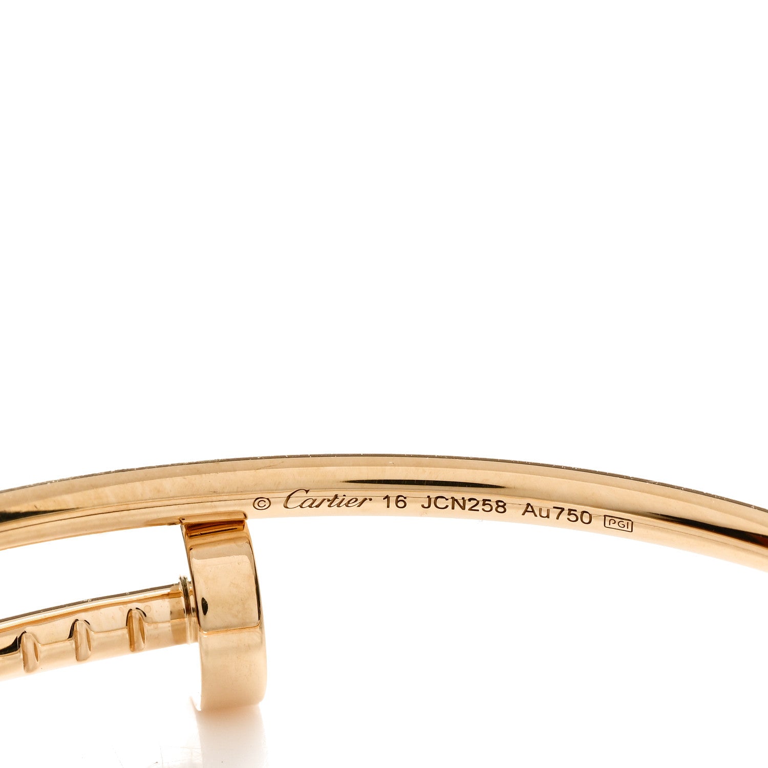 Cartier 18K Yellow Gold Small Juste Un Clou Bracelet 16 3 of 4