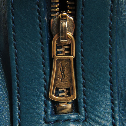 Saint Laurent Calfskin Oversized Muse Turquoise 7 of 9