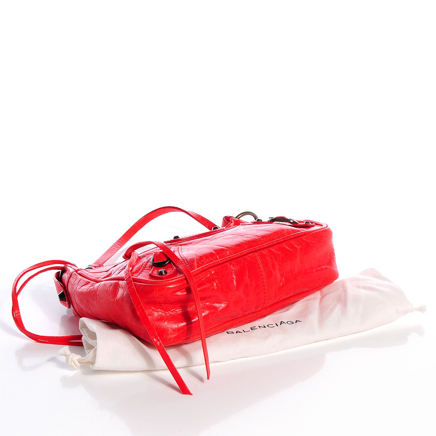 Balenciaga Agneau Shoulder Bag Vermillion 4 of 11