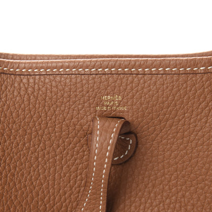 Hermes Taurillon Clemence Amazone Evelyne TPM Gold Cuivre 9 of 11