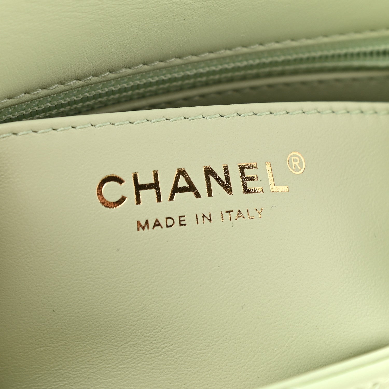 Chanel Lambskin Quilted Mini Pearl Crush Flap Light Green 6 of 9